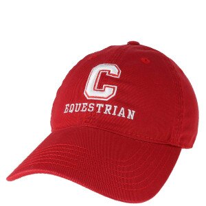 Block C Equestrian Cap With Back Cornell Embroidery