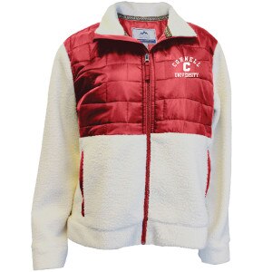 Women's Cornell University Quilted Fleece Full Zip