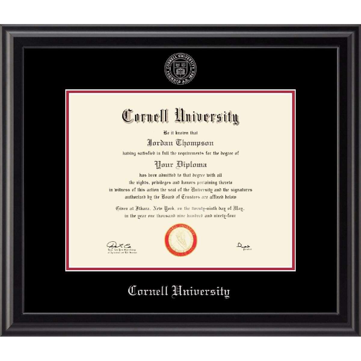 Custom Cornell Silver Embossed Dipl