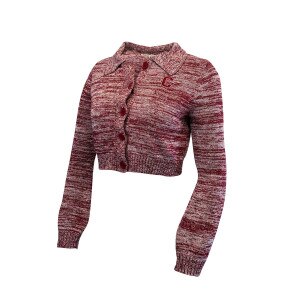 Women's Block C Button Crop Sweater