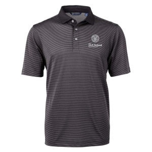 Big & Tall Cornell ILR School Cutter & Buck Micro Stripe Recycled Polo