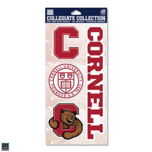 Four Cornell Collegiate Stickers Sheet