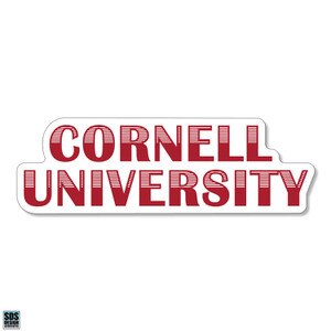 Cornell University Rugged Sticker 3.5”