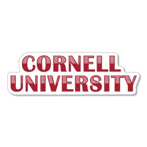 Cornell University Rugged Sticker 2”