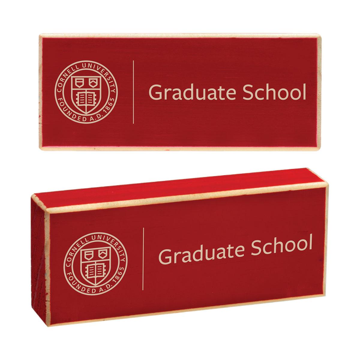 Cornell Graduate School Wood Block