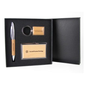 Cornell Human Ecology Gift Set with Pen, Keychain & Business Card Case