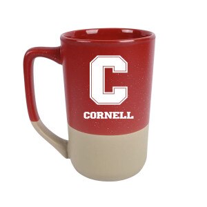 Cornell Block C over Cornell 16oz Etched Red Two Tone Mug
