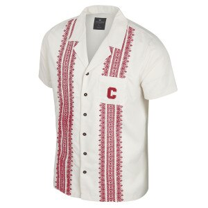 Emb. Block C Cardinal and White Camp Shirt