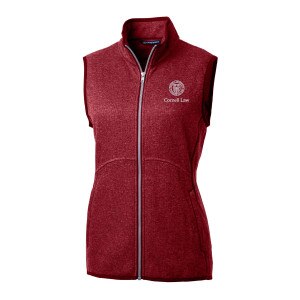 Women's Cornell Law Cutter & Buck Sweater Knit Vest