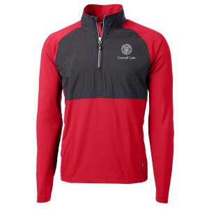 Cornell Law Cutter & Buck Adapt Eco Knit Recycled Quarter Zip