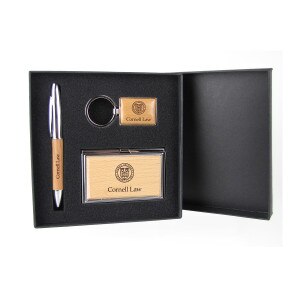 Cornell Law Gift Set with Pen, Keychain & Business Card Case