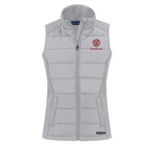 Women's Cornell Law Cutter & Buck Eco Softshell Vest