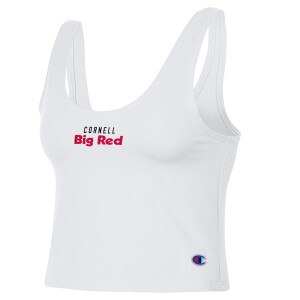 Champion Women's Cornell Big Red Scoop Neck Crop