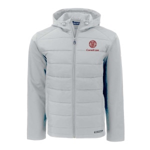 Cornell Law Cutter & Buck Eco Softshell Full Zip Hooded Jacket