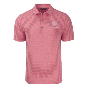 Cornell Law Cutter & Buck Heather Stripe Recycled Polo