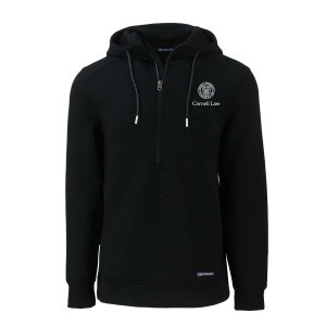 Cornell Law Cutter & Buck Roam Eco Half Zip Hood