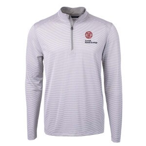 Cornell Human Ecology Cutter & Buck Micro Stripe Recycled Quarter Zip