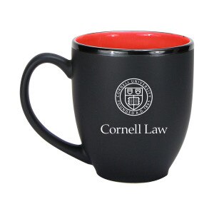 Cornell Law 16oz Black Matte Bistro Mug