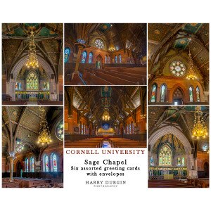 Cornell Photo Boxed Note Cards Durgin Sage Chapel