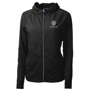 Women's Cornell Law Cutter & Buck Eco Knit Recycled Full Zip Jacket