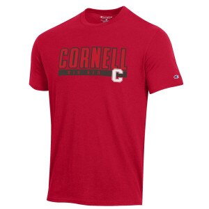 Champion Cornell over Big Red Twill Tee