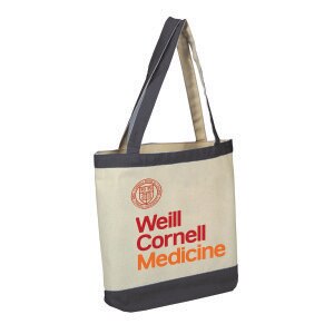 Weill Cornell Medicine Natural Two Tone Canvas Tote Bag