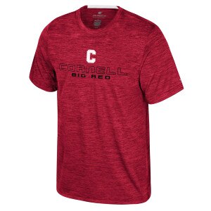 Cornell Big Red Back Neck Imprint Perf. Tee