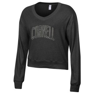 Women's Open Letter Cornell V-Neck Crop