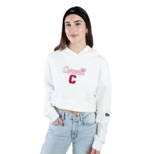 Women's Script Cornell Emb. Warm -Up Cropped Hood