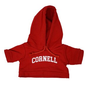Bear Clothing Red Hoodie Arched Cornell