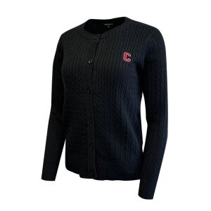 Women's Block C Cable Knit Cardigan