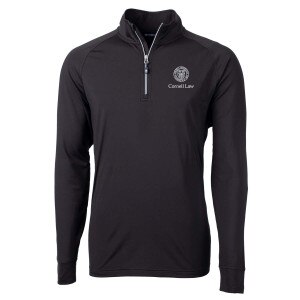 Big & Tall Cornell Law Cutter & Buck Adapt Eco Knit Recycled Quarter Zip