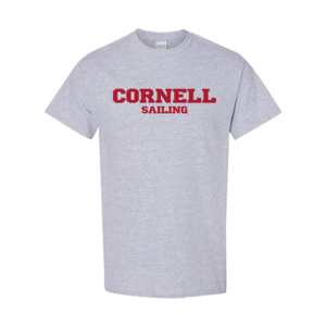 Cornell Sailing with C Back Logo Tee