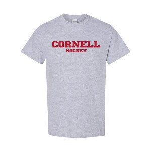 Cornell Hockey with C Back Logo Tee