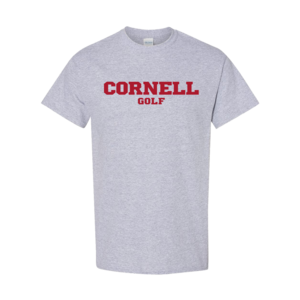 Cornell Golf with C Back Logo Tee