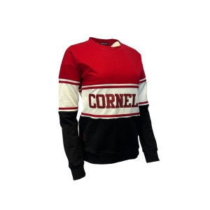 Women's Cornell Three Location Emb. Crew