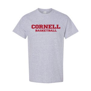 Cornell Basketball with C Back Logo Tee
