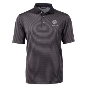 Big & Tall Cornell Law Cutter & Buck Micro Stripe Recycled Polo