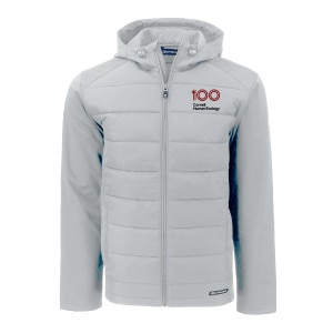 Cornell Human Ecology 100 Year Cutter & Buck Eco Softshell Recycled Hooded Jacket