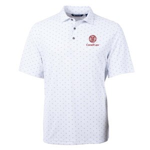 Big & Tall Cornell Law Cutter & Buck Virtue Eco Pique Tile Print Recycled Polo