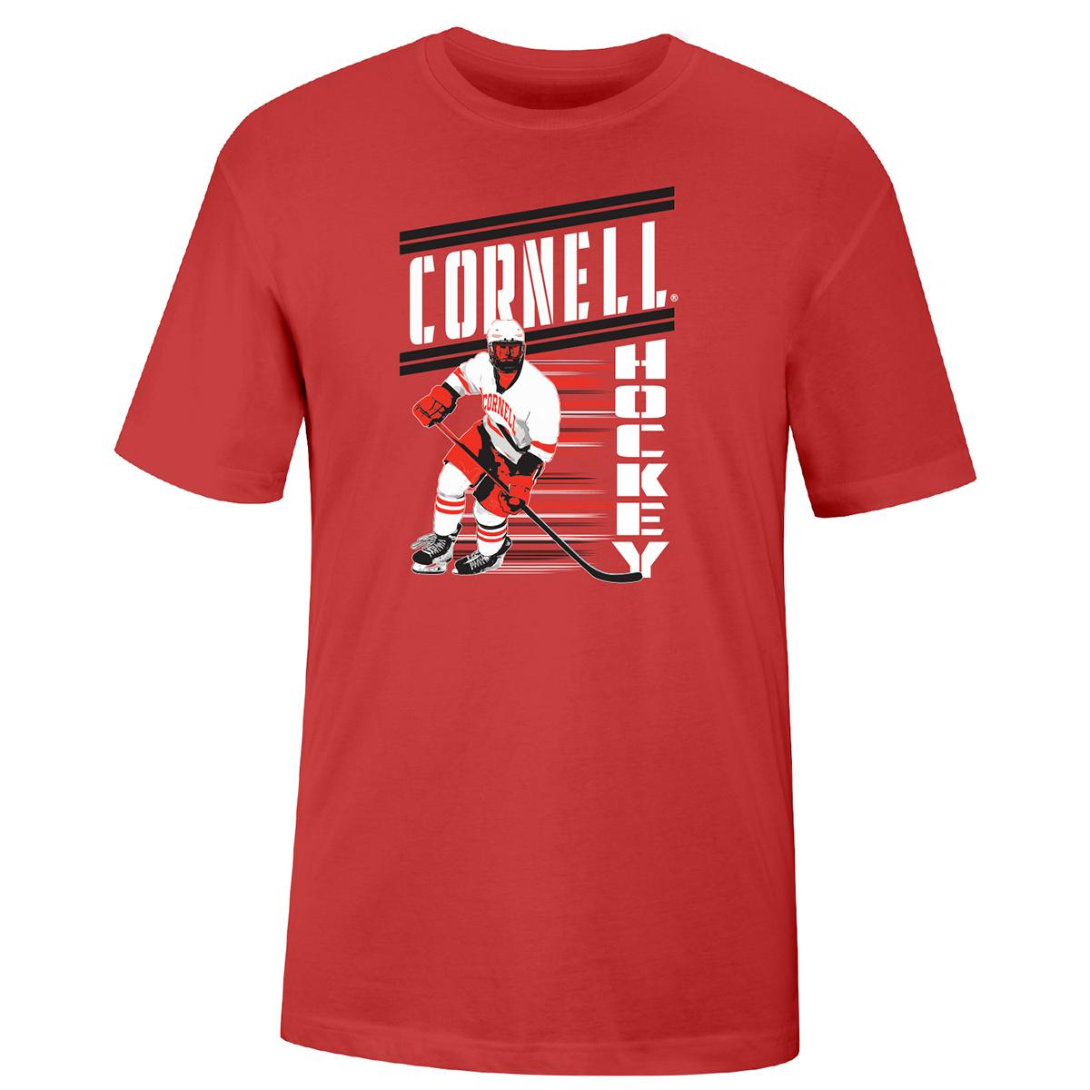 Cornell Hockey Player Tee
