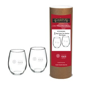 Cornell CALS Stemless Wine Glass Set
