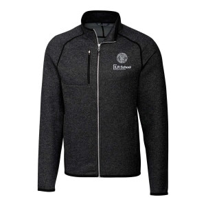 Big & Tall Cornell ILR School Cutter & Buck Sweater Knit Full Zip Jacket