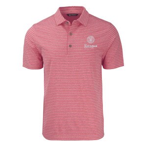 Cornell ILR School Cutter & Buck Heather Stripe Recycled Polo