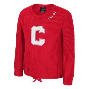 Youth Girls Block C Waffle Long Sle