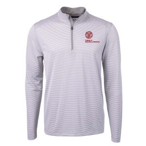 Cornell Veterinary Medicine Cutter & Buck Micro Stripe Recycled Quarter Zip