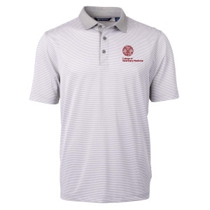 Cornell Veterinary Medicine Cutter & Buck Virtue Micro Stripe Recycled Polo