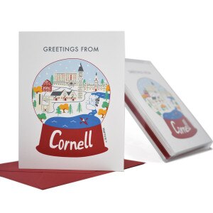 Cornell Snow Globe Notecard Set of Six