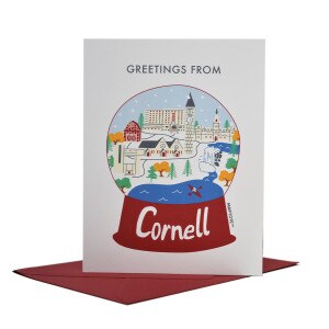 Cornell Snow Globe Notecard Single
