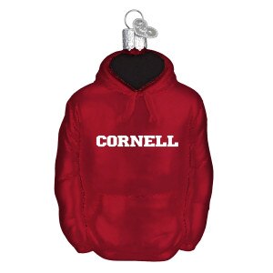 Cornell Hoody Glass Ornament